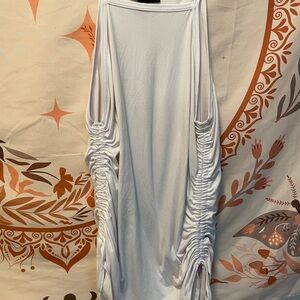 Elegant White Ruched Top